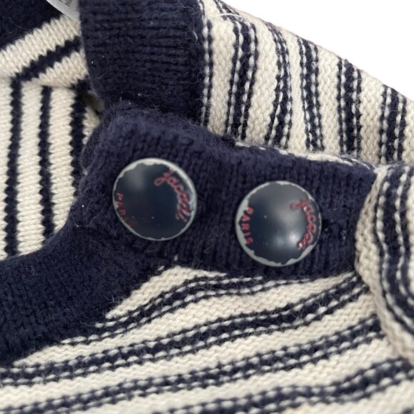 Jacadi Paris Baby Stripe Sweater W/Anchor Embroidery Size 23M (24) 100% Cotton - Picture 5 of 5